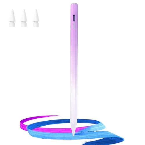 Hastraith Stylus Pen for iPad(2018-2025)-13 Mins Fast Charge with Tilt Sensitivity&Palm Rejection for iPad 11/10/9/8/7/6th Gen, Air 7/6/5/4/3/M3/M2, Pro 13"/12.9"/11"/M4, Mini 7/6/5th,Gradient Purple - Image 1