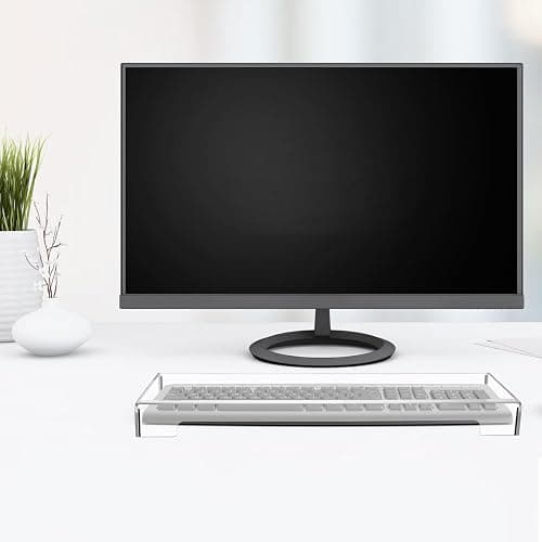 Gadpiparty Clear Acrylic Keyboard Dust Cover Protector for 104-Key Mechanical Keyboards Waterproof Spill Resistant Keyboard Cover for Home Office Use 18.7 X 5.91 Inches thumbnail 6