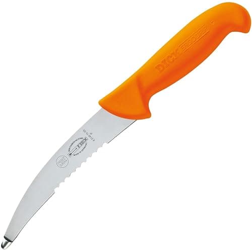 F. DICK Aufbrechmesser, ErgoGrip (Messer mit Klinge 15 cm, X55CrMo14 Stahl, nichtrostend, 56° HRC) 8214015-53, Orange, 28 x 4.2 x 2.33 cm - Image 1