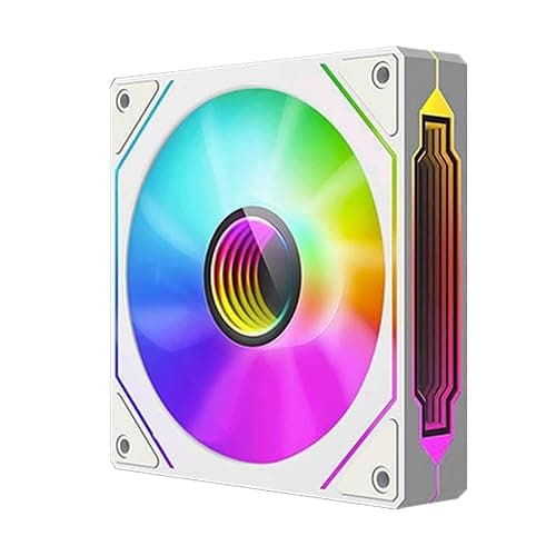 TZMRIT Prism 4 Pro RGB Ventilateur 120 mm Noir 5 V 3 broches Carte mère Synchronable Miroir PWM ARGB PC Boîtier Ventilateur - Image 1