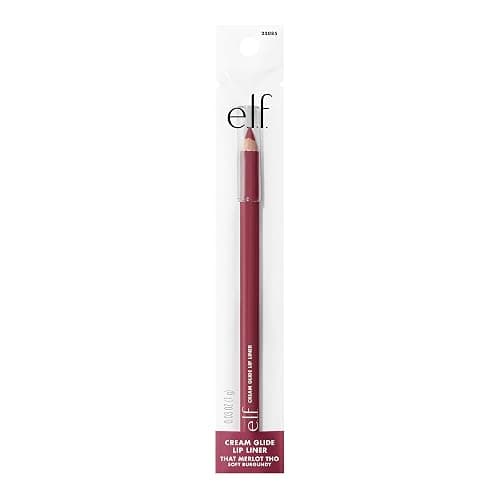 e.l.f. Cream Glide Lip Liner, Highly-Pigmented Pencil For Shaping & Sculpting Lips, Semi-Matte Finish, Vegan & Cruelty-Free, That Merlot Tho thumbnail 8
