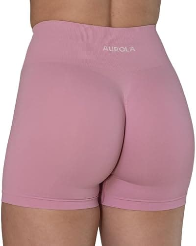 AUROLA Dream Tie Dye Workout Shorts for Women Seamless Scrunch Soft Active Shorts thumbnail 2