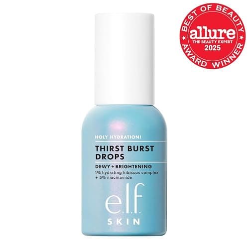 e.l.f. SKIN Holy Hydration! Thirst Burst Drops, Serum For A Radiant Complexion Instantly & Over Time, Made With Hyaluronic Acid, Vegan & Cruelty-Free thumbnail 2