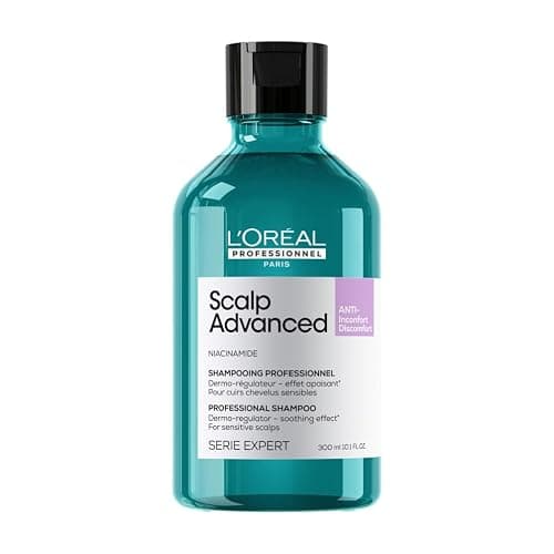 L'Oréal Professionnel Paris Shampoo Lenitivo, Per Cuoio Capelluto Sensibile, Per Capelli Luminosi e Setosi, Con Niacinamide, Anti-Discomfort, Scalp Advanced, 300 ml - Image 1