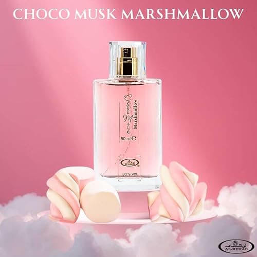 Al-Rehab Choco Musk Marshmallow Eau de Parfum for Women - 50ml (1.65 oz) | Gourmand Perfume with Strawberry, Marshmallow & Cocoa | Sweet, Fluffy & Addictive | Long-Lasting Arabian Dessert Scent thumbnail 2