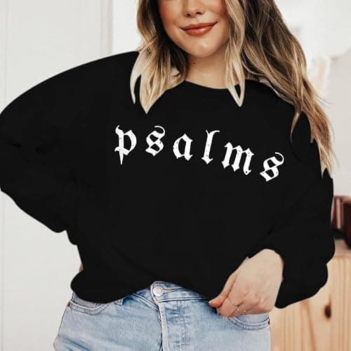 Christian Sweatshirts for Women: Jesus Faith Sweatshirt Faith Over Fear Hoodie Bible Verse Shirts Jesus Pullover thumbnail 5