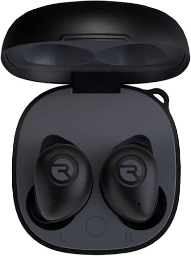 Raycon Fitness Bluetooth True Wireless Earbuds with Built in Mic 56 Hours of Battery, IPX7 Waterproof, Active Noise Cancellation, Awareness Mode, and Bluetooth 5.3 (Black) - Image 1