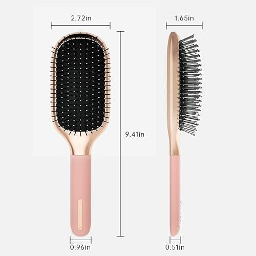 Melbang Hair Brush for Thick Curly Thin Long Short Wet or Dry Hair Adds Shine and Makes Hair Smooth Hair Comb Paddle Hair Brush for Men Women Kid thumbnail 6
