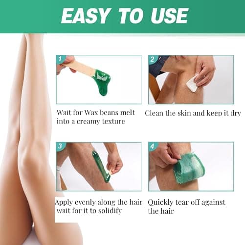 Wax Machine for Hair Removal in Pink Hair Waxing Kit for Women & Men At-Home Use, Silicone Pot, 0.6lb Salon-Grade Brazilian Wax Beads for Face Eyebrow Bikini Armpit Legs Full Body Beginner-Friendly thumbnail 6