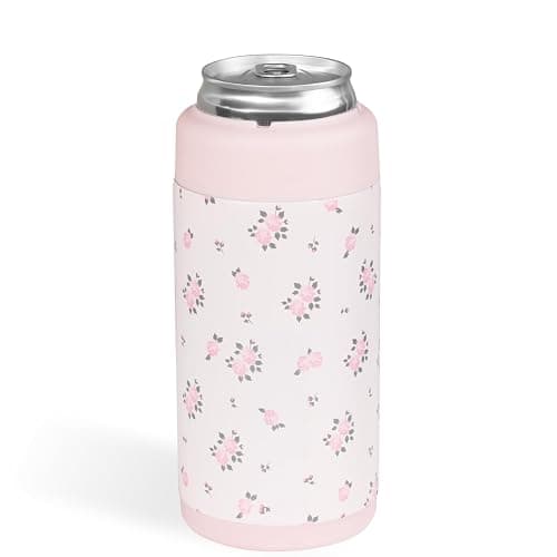 HydroJug Tall Can Cooler 16 oz, Stainless Steel Can Holder, Wildrose thumbnail 2