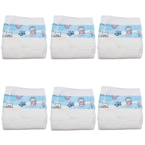MAIHAO Reborn Baby Dolls Diapers 18-28 inch Newborn Reusable 6-Piece Pack Fit 18-28" Reborn Newborn Dolls thumbnail 7