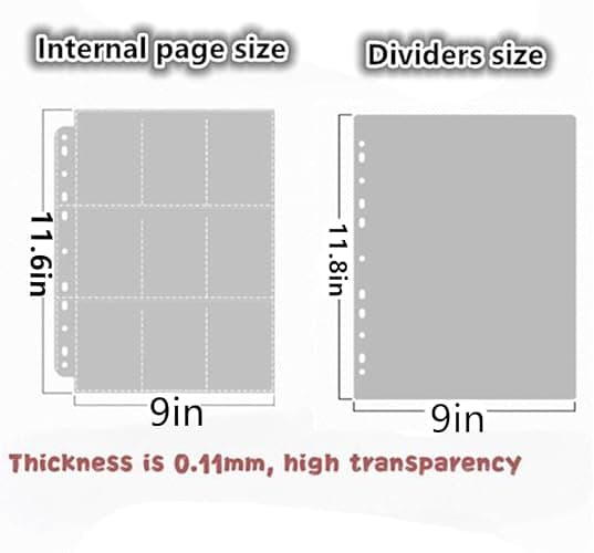 A4 Photocard Binder with 25 Pages 9 Pocket, 2x3’’ Photocard Holder Book Sleeves, For Film Card DIY Collect Album thumbnail 7