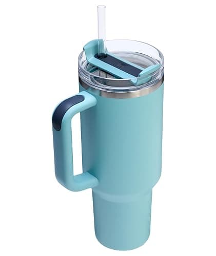 STANLEY Quencher H2.0 Tumbler with Handle and Straw 40 oz | Flowstate 3-Position Lid | Cup Holder Compatible for Travel | Insulated Stainless Steel Cup | BPA-Free | Agave thumbnail 4