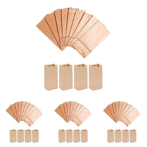 1lb Brown Bags- Pack of 400 (3.5"W x 6.5"H x 2.3"L) - Image 1