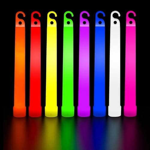 PartySticks Glow Sticks Party Supplies for Kids and Adults (25pk Assorted) - 6 Inch Bulk Glow Light Up Sticks Party Favors, Glow in the Dark Party Decorations, Waterproof Nontoxic Glow Necklaces - Image 1