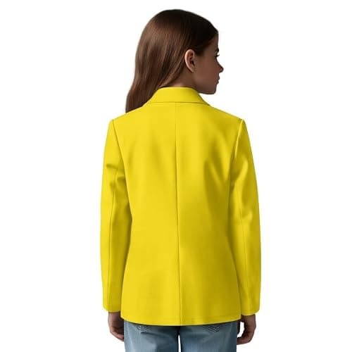 Pointodoor Girls Long Sleeve Blazers Casual One Button Blazer Suits Regular Fit Open Front Suit Jacket with Pocket thumbnail 2