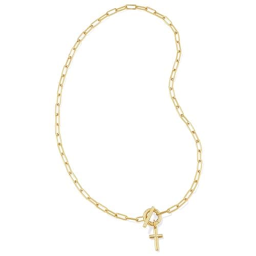 Kendra Scott Cross Link and Chain Necklace, Fashion Jewelry for Women - Image 1