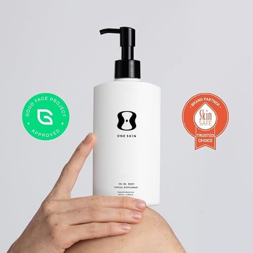 OneSkin BODY OS-01 Peptide Topical Supplement & Skin Longevity Age Reversal Moisturizer | Safe for Sensitive Skin, Fragrance-Free, 250 mL / 8.45 oz thumbnail 6