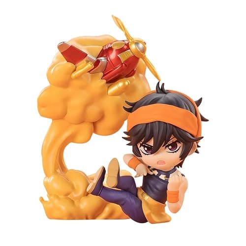 MABAIUDE Narancia Ghirga Figure Model Set, Mini Anime JJBA Action Figure Cake Topper Ornament, Exquisite Handmade Desktop Figurine Statue Decoration Collection - Image 1