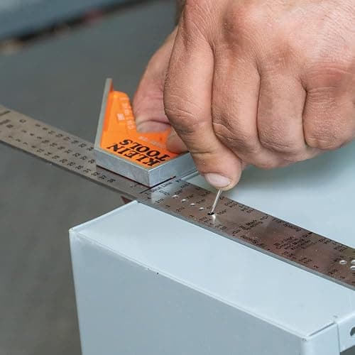 Klein Tools 935CSEL Combination Square Ruler for Electricians and Carpenters, Stainless Steel Double Sided Ruler, Bubble Level, Magnetic thumbnail 7
