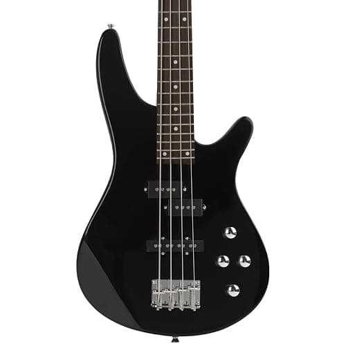Bullfighter Electric Bass Guitar 4 Strings Full Size P Bass Beginner Kit Black for Starter with Gig Bag, Guitar Strap, and Guitar Cable (Black) thumbnail 2