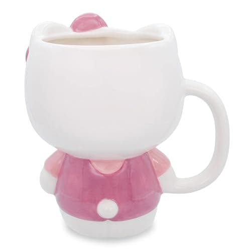 Sanrio Hello Kitty 3D Sculpted Ceramic Mug | BPA-Free Coffee Cup For Espresso, Caffeine, Cocoa thumbnail 3