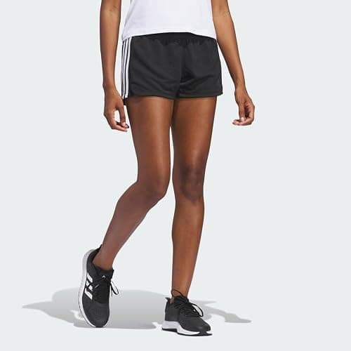 adidas Women's Pacer 3-Stripes Knit Shorts thumbnail 4