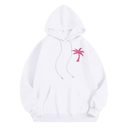 Puff Graphic Oversized Hoodies for Women Teen Girls Kids Trendy Cute Preppy Sweatshirt Long Sleeve Y2K Tops with Pockets thumbnail 4