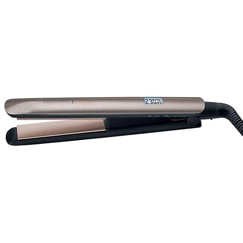 Remington Glätteisen [hochwertige Beschichtung] Keratin (Keramikbeschichtung mit Keratin & Mandelöl angereichert) LCD-Display, 10 Temperatureinstellungen 150-230°C, Haarglätter S8540,Schwarz, 110 mm thumbnail 6