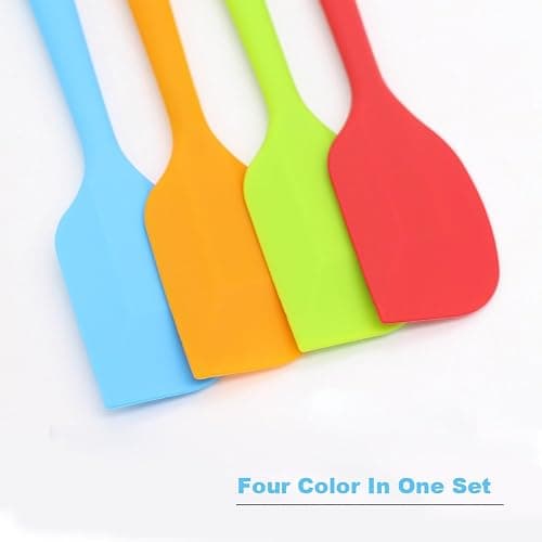 Silicone Spatula 4-piece Set, Heat-Resistant Spatulas, Non-stick Rubber Spatulas with Stainless Steel Core thumbnail 2