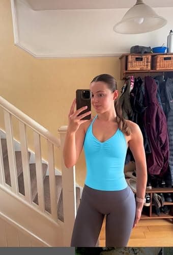 TRYTO Impact Longline Strappy Top Women Impact Longline Halter Tops Workout Longline Tank Top Compression Gym Fitness thumbnail 3