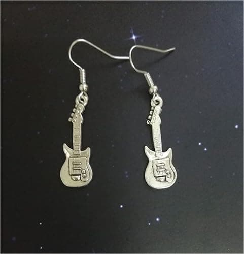 3 Pairs in set, Guitar Earrings, Microphone Earrings, Treble Clef Earrings, for Music Lover, Earrings Set thumbnail 4