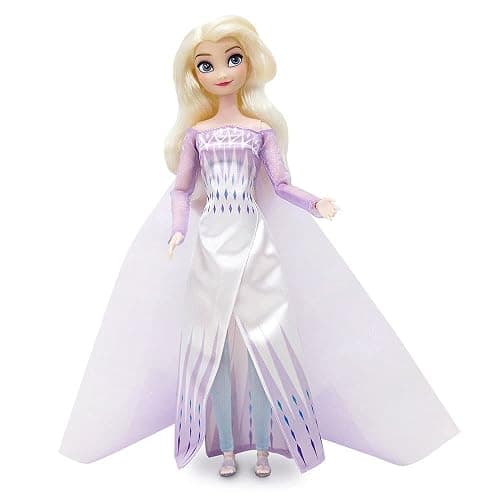 Disney Store Official Princess Classic Doll (Elsa from Frozen 2), 11 Inches, Includes Brush with Molded Details, Fully Posable Toy in Classic Outfit - Disney Princess Toys thumbnail 5