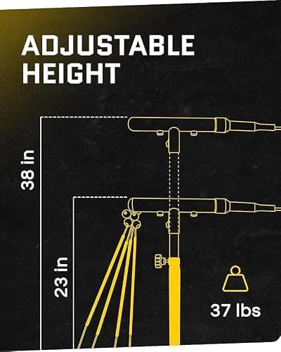 SKLZ Hurricane Batting Swing Trainer for Baseball & Softball - Durable Swing Arm - 4 Power Band System - High-Visibility, Anti-Dent Target Ball Head - Screw-in Base Legs, Metal Stakes & Carry Bag thumbnail 8