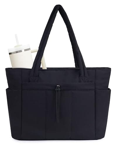 Wandering Nature Tote Bag for Women, Puffy Handbags for Work, Travel, Nurse - Image 1