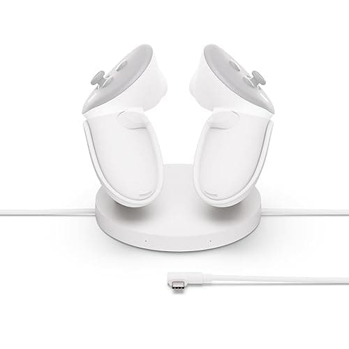 Meta Quest Compact Charging Dock — Works with Meta Quest 3/3S — Extended Headset Charging Cable — Wireless Charging for Touch Plus Controllers - Image 1