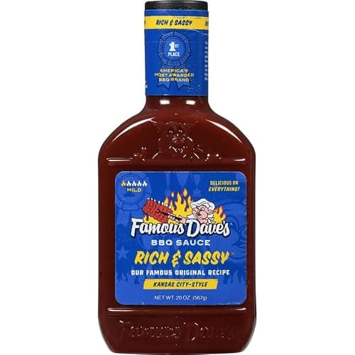 Famous Dave's Seasoning Variety Bundle - 2 pck Rich & Sassy BBQ Sauce & 1 pck Rib Rub Seasoning (45.5 oz.) thumbnail 2
