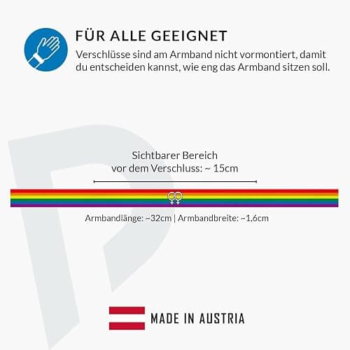 Druck-Palast LGBTQ Lesbian Stoffarmband - Satin Armband - Wasserfest & Langlebig - Regenbogen Farben - Pride Armband - Freundschaftsarmband - Geschenk für Lesben - Unisex - Trendy thumbnail 4