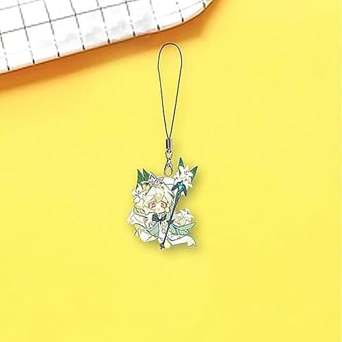 Hxsh Industrial 4 PCS Cookie Run Kingdom Inspired Phone Charm - Cute Character Acrylic Pendant, Anti-Loss Keychain Accessory for Phone, Bag, Gift. thumbnail 4