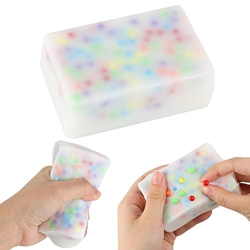 Pimple Popping Fidget Toy - Skin Picking Squishy Pad for Adult - Picky Pad & Taba Squeeze Stress Relief Fidget with Colorful Beads - Pimple Popper Toy for Anxiety | Dermatillomania | ADHD - Image 1