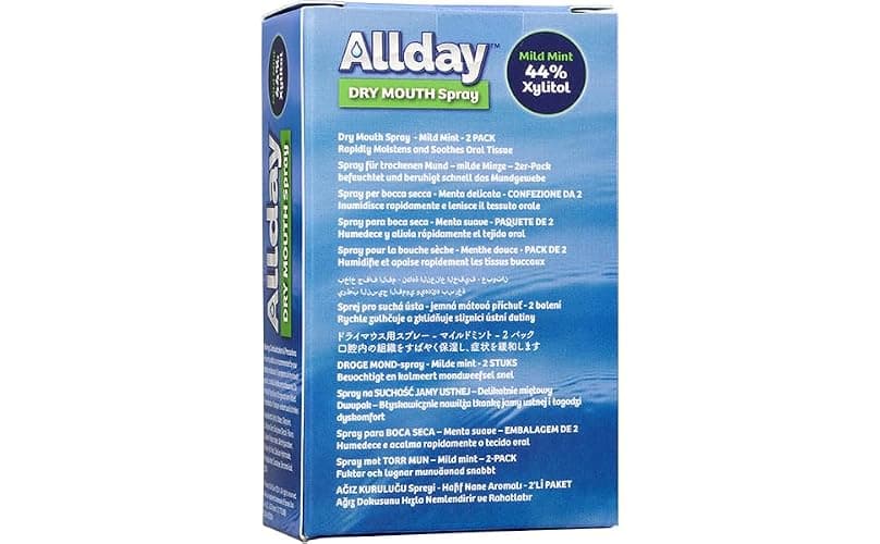 Allday Dry Mouth Spray - Maximum Strength Xylitol, Fast Acting, Non-Acidic (Pack of 2) thumbnail 3