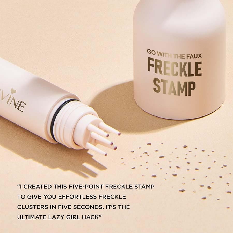 Faux Freckle Stamp,Liquid Freckle Pen, Fake Freckles Stamp Air Cushion, Long Lasting Waterproof Quick Dry Lifelike Magic Freckles (02 Medium) thumbnail 4