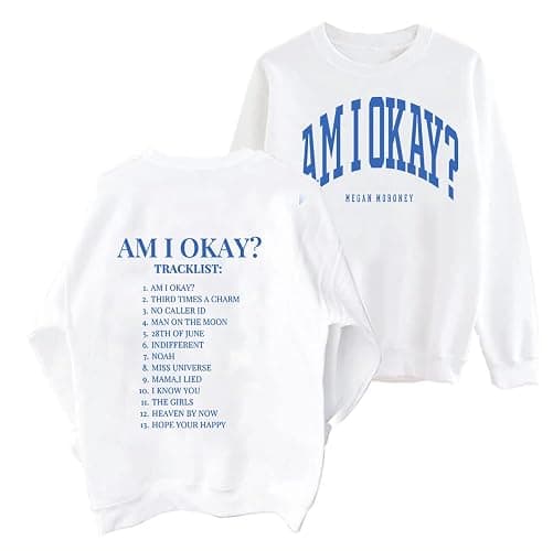 Generic Unisex-Adult Am I Okay Hip-Hop Sweatshirt - Black, One Size - Image 1