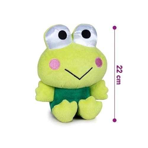 Hello Kitty Friends Plush, 22cm Keroppi Soft Toy, Cute Frog Character from Hello Kitty Series, Official Licensed Merchandise, Gift for Fans and Collectors, Suitable for Ages 4+ thumbnail 2