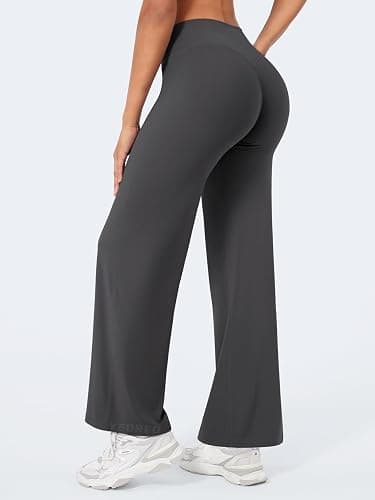 YEOREO Workout Leggings Womens No Front Seam Straight Leggings 29"/ 31.5"/ 33"/ 35" High Waist Buttery Eddiy Gym Yoga Pants thumbnail 2