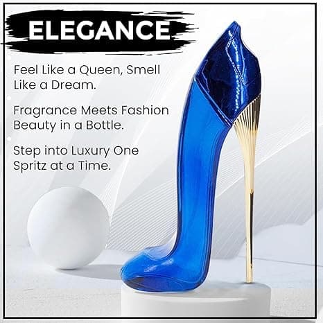 VENEZIO PROFUMO Princess Luxury High Heel Perfume Set, 2.9 oz Eau de Parfum each, 5 Piece Collection in Pink, Blue, Red, Black and Gold thumbnail 4