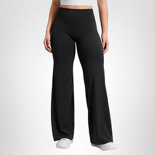 CRZ YOGA Softretch Wide Leg Pants 28"/30"/32" | No Front Seam, Ultimate Comfort, Next to Skin, Yoga, Casual, High Waisted, for Women thumbnail 7