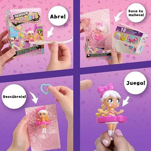 Fashion Fidgets Sensory Toy Dolls – Push Pop Fidget Toy Includes 1 Mystery Doll – Anxiety and Stress Relief for Kids thumbnail 3