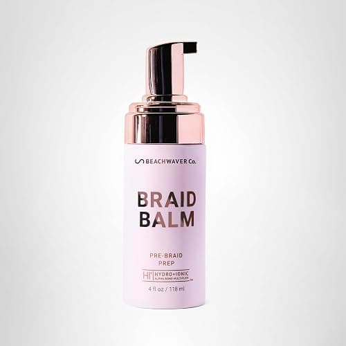 The Beachwaver Co. Braid Balm Pre-Braid Prep - Full Size (4 Fl Oz) | Frizz-Taming Primer Foam | Strengthen and Reduce Flyaways w/HiX Vegan Bond Multipliers - For All Hair Types | Bondi Beach Day thumbnail 13
