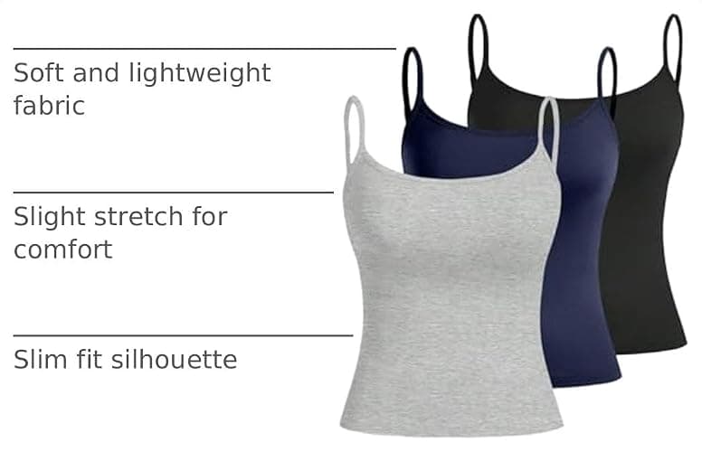 SOLY HUX Women's Crop Camisole Strap Tank Tops thumbnail 4